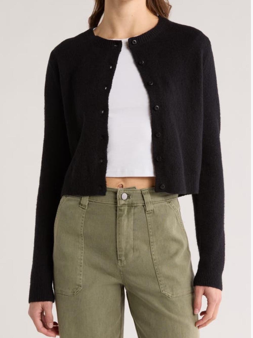 ABOUND CLASSIC CREWNECK CARDIGAN SIZE MEDIUM NWOT